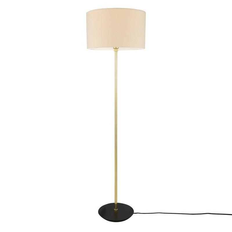 Inch Modern Floor Lamp With Fabric Shade-Mullan Lighting-Cream-nirohome