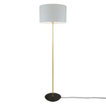 Inch Modern Floor Lamp With Fabric Shade-Mullan Lighting-Grey-nirohome