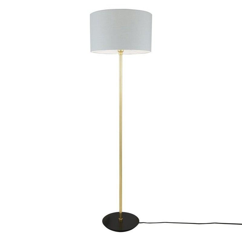 Inch Modern Floor Lamp With Fabric Shade-Mullan Lighting-Grey-nirohome