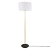 Inch Modern Floor Lamp With Fabric Shade-Mullan Lighting-White-nirohome