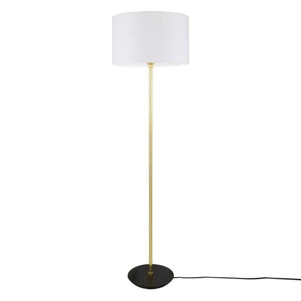 Inch Modern Floor Lamp With Fabric Shade