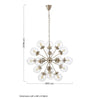 Jensen 18 Bulb Orb Sputnik Chandelier-Wrenford & Co.-nirohome