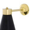 Kamina Brass Wall Light with Cone Shade-Mullan Lighting-nirohome