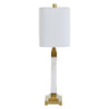 Kane Marble & Gold Rectangular Table Lamp With Ivory shade-Niro Home-nirohome