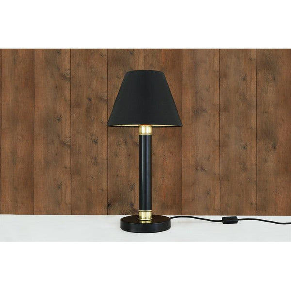 Kangos Traditional Brass Pillar Table Lamp