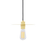 Kigoma Contemporary Brass Pendant Light-Mullan Lighting-Black-nirohome