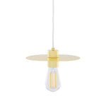 Kigoma Contemporary Brass Pendant Light-Mullan Lighting-White-nirohome