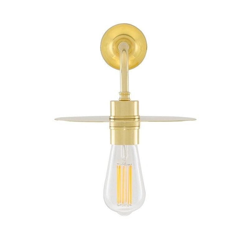 Kigoma Modern Wall Light With Brass Shade-Mullan Lighting-nirohome