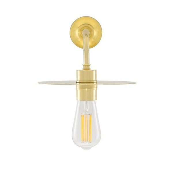 Kigoma Modern Wall Light With Brass Shade