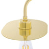 Kigoma Modern Wall Light With Brass Shade-Mullan Lighting-nirohome