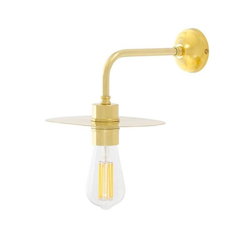 Kigoma Modern Wall Light With Brass Shade-Mullan Lighting-nirohome