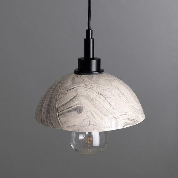 Kingii Marbled Ceramic Dome Bathroom Pendant Light- 20cm IP44