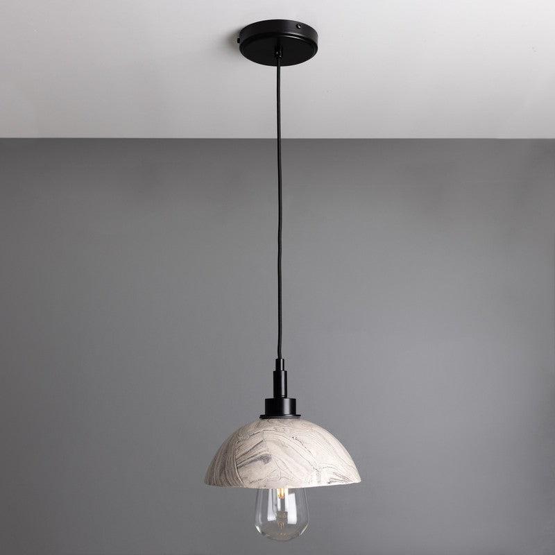 Kingii Marbled Ceramic Dome Bathroom Pendant Light- 20cm IP44-Mullan Lighting-100cm-nirohome