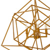 Kline Brass 4 Bulb Geometric Chandelier-Wrenford & Co.-nirohome
