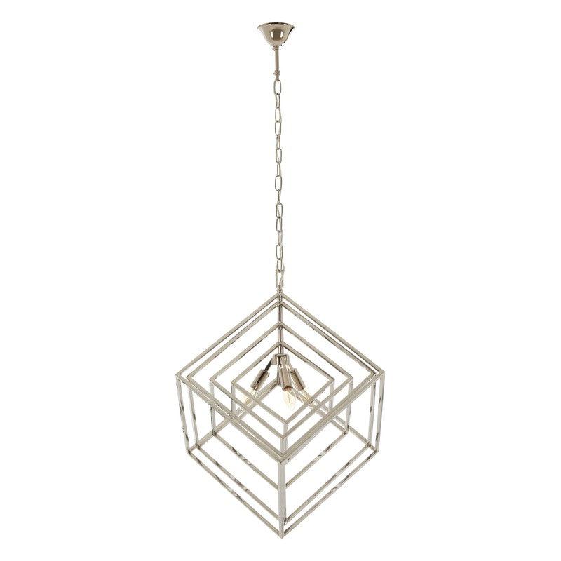 Kline Geometric Cubic Chandelier-Wrenford & Co.-nirohome