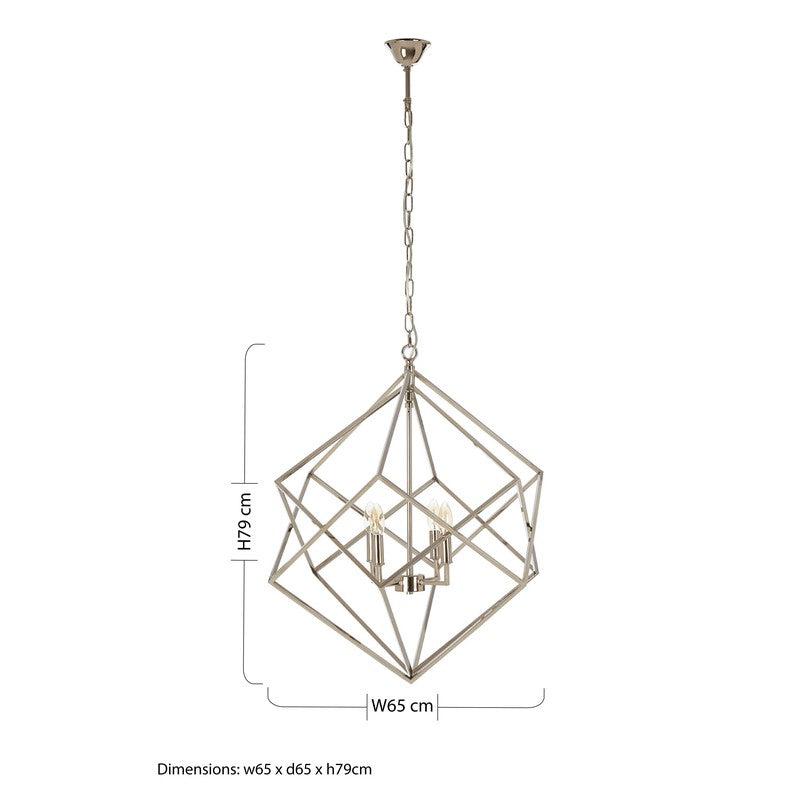 Kline Geometric Double Box Chandelier-Niro Home-nirohome