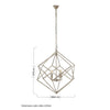 Kline Geometric Double Box Chandelier-Wrenford & Co.-nirohome