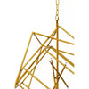 Kline Large Brass Overlapping Cube Shaped Pendant Light-Wrenford & Co.-nirohome