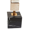 Knox Modern Marble Column Table Lamp With Square Fabric Shade-Niro Home-nirohome