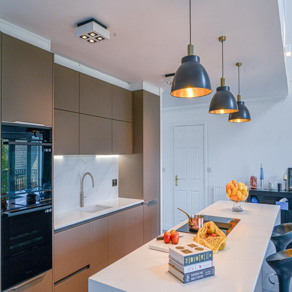 Knurled Dome Pendant Light - 13 Inch