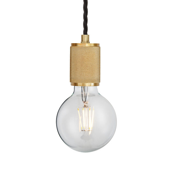 Knurled Edison Pendant Light - 1 Wire