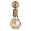 Knurled Edison Single Wall Light-Industville-Brass-nirohome