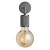 Knurled Edison Single Wall Light-Industville-Brass-nirohome