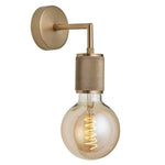 Knurled Edison Single Wall Light-Industville-Brass-nirohome