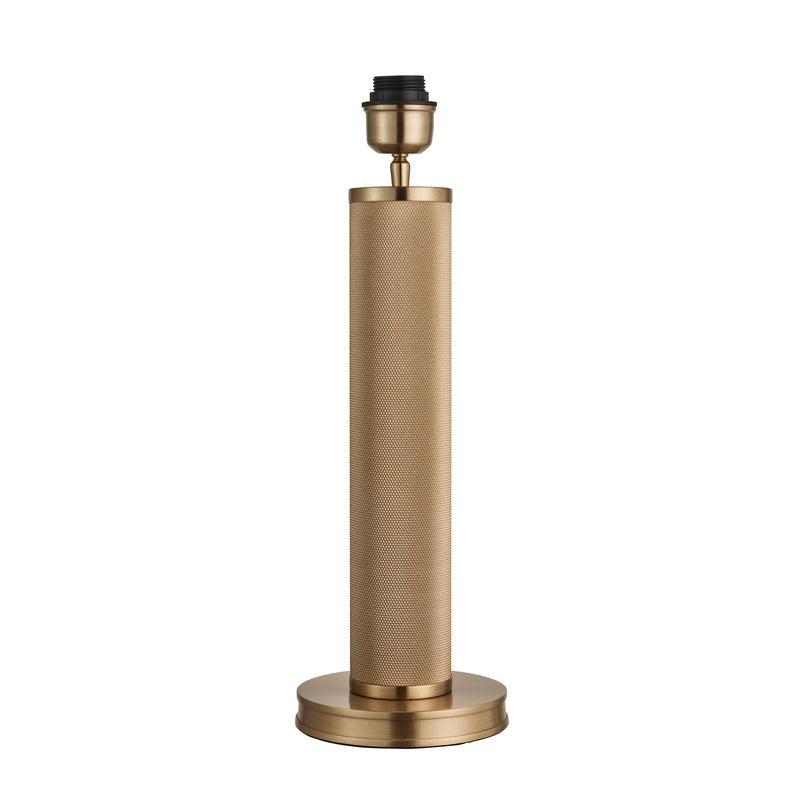 Knurled Pillar Table Lamp-Industville-Brass-Base Only - No Shade-nirohome