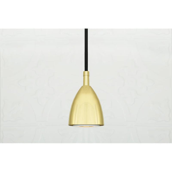 Labinio Small Modern Brass Cone Pendant Light 7cm