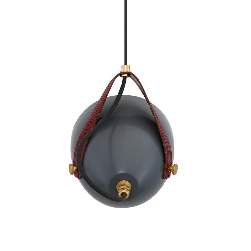 Lambeth Pendant With Rescued Fire-hose Strap IP65-Mullan Lighting-Red-100cm-nirohome