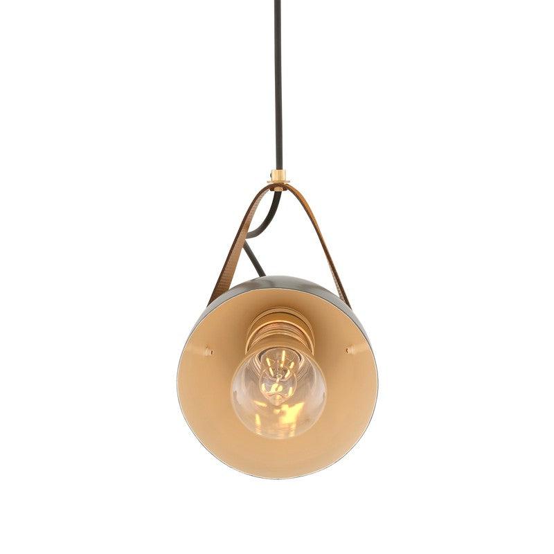 Lambeth Pendant With Rescued Fire-hose Strap IP65-Mullan Lighting-Red-100cm-nirohome