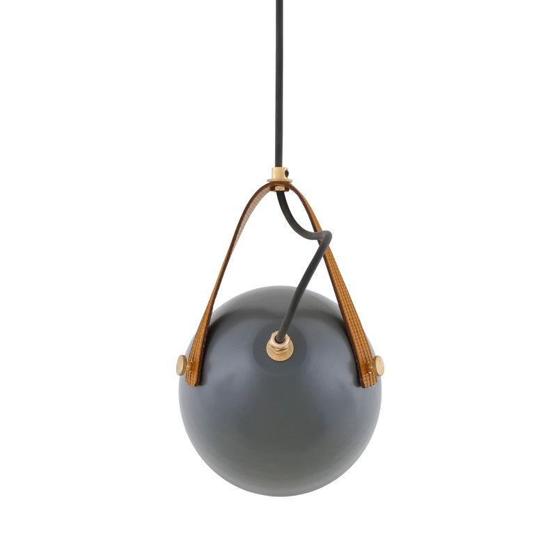 Lambeth Pendant With Rescued Fire-hose Strap IP65-Mullan Lighting-Red-100cm-nirohome