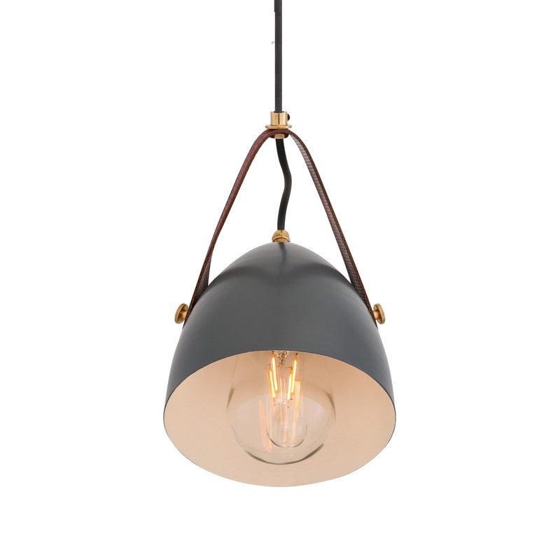 Lambeth Pendant With Rescued Fire-hose Strap IP65-Mullan Lighting-Red-100cm-nirohome