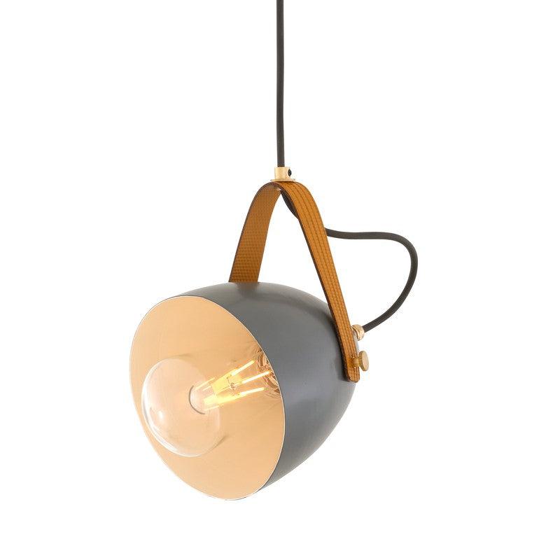 Lambeth Pendant With Rescued Fire-hose Strap IP65-Mullan Lighting-Yellow-100cm-nirohome