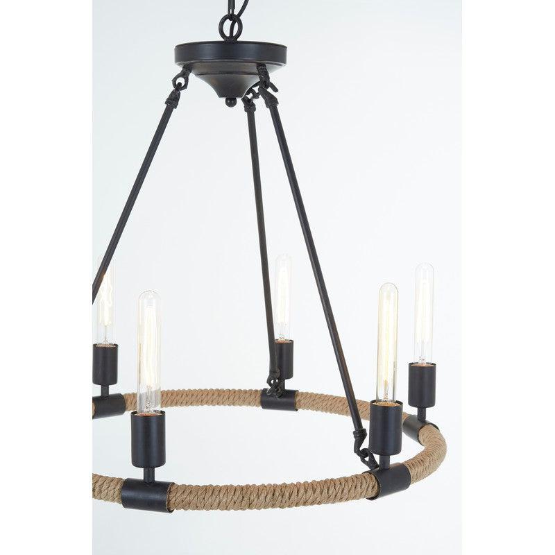 Landow 6 Bulb Farmhouse Style Chandelier-Niro Home-nirohome