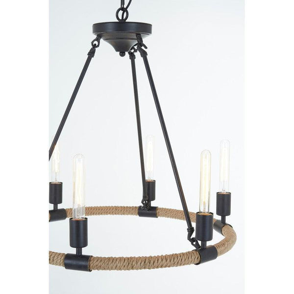 Landow 6 Bulb Farmhouse Style Chandelier