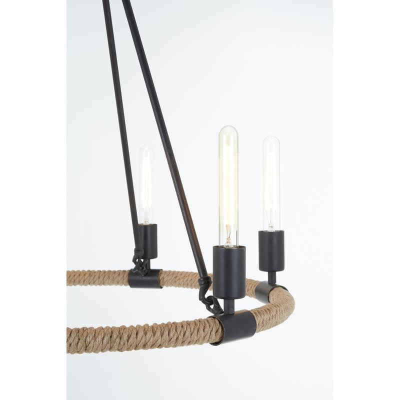 Landow 6 Bulb Farmhouse Style Chandelier-Wrenford & Co.-nirohome