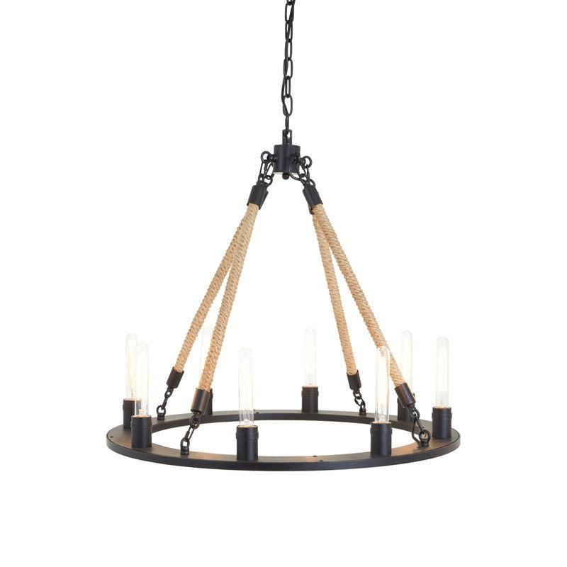 Landow 8 Bulb Farmhouse Style Chandelier-Niro Home-nirohome