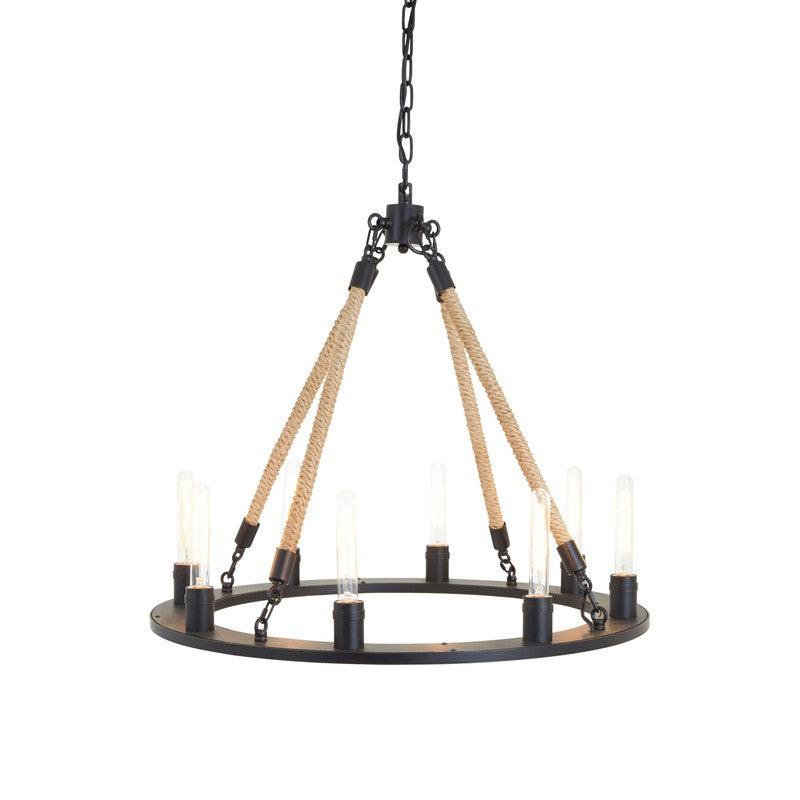 Landow 8 Bulb Farmhouse Style Chandelier-Wrenford & Co.-nirohome