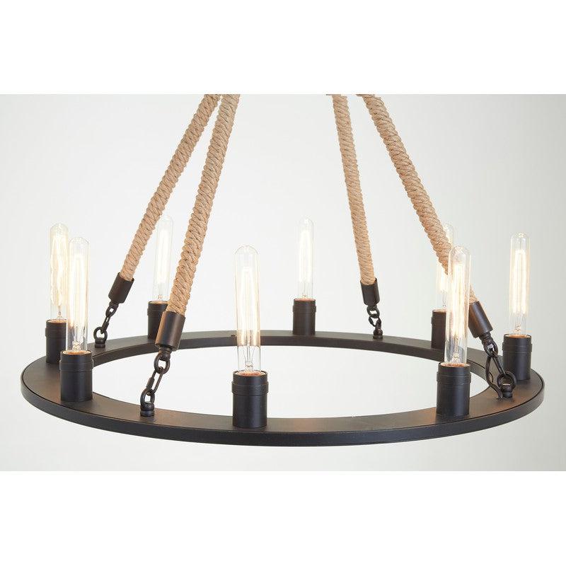 Landow 8 Bulb Farmhouse Style Chandelier-Wrenford & Co.-nirohome