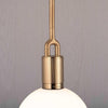 Large Forked Pendant With Opal Glass Globe-Buster + Punch-Brass-nirohome