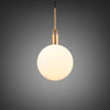 Large Forked Pendant With Opal Glass Globe-Buster + Punch-Brass-nirohome