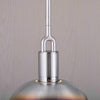 Large Forked Pendant With Shade And Opal Glass Globe-Buster + Punch-Brass-nirohome