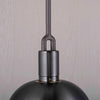 Large Forked Pendant With Shade And Opal Glass Globe-Buster + Punch-Brass-nirohome