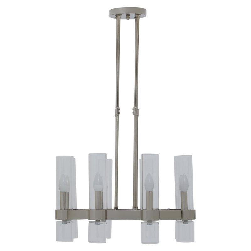 Larson 8 Bulb Glass Shade Chandelier-Niro Home-nirohome