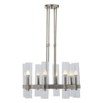 Larson 8 Bulb Glass Shade Chandelier-Niro Home-nirohome