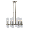 Larson 8 Bulb Glass Shade Chandelier-Wrenford & Co.-nirohome