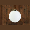 Luanda Pendant Light Opal Glass Globe-Mullan Lighting-Antique Brass-nirohome