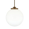 Luanda Pendant Light Opal Glass Globe-Mullan Lighting-Antique Brass-nirohome